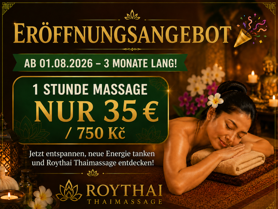 Roythai Thaimassage Eröffnungsangebot 35 €